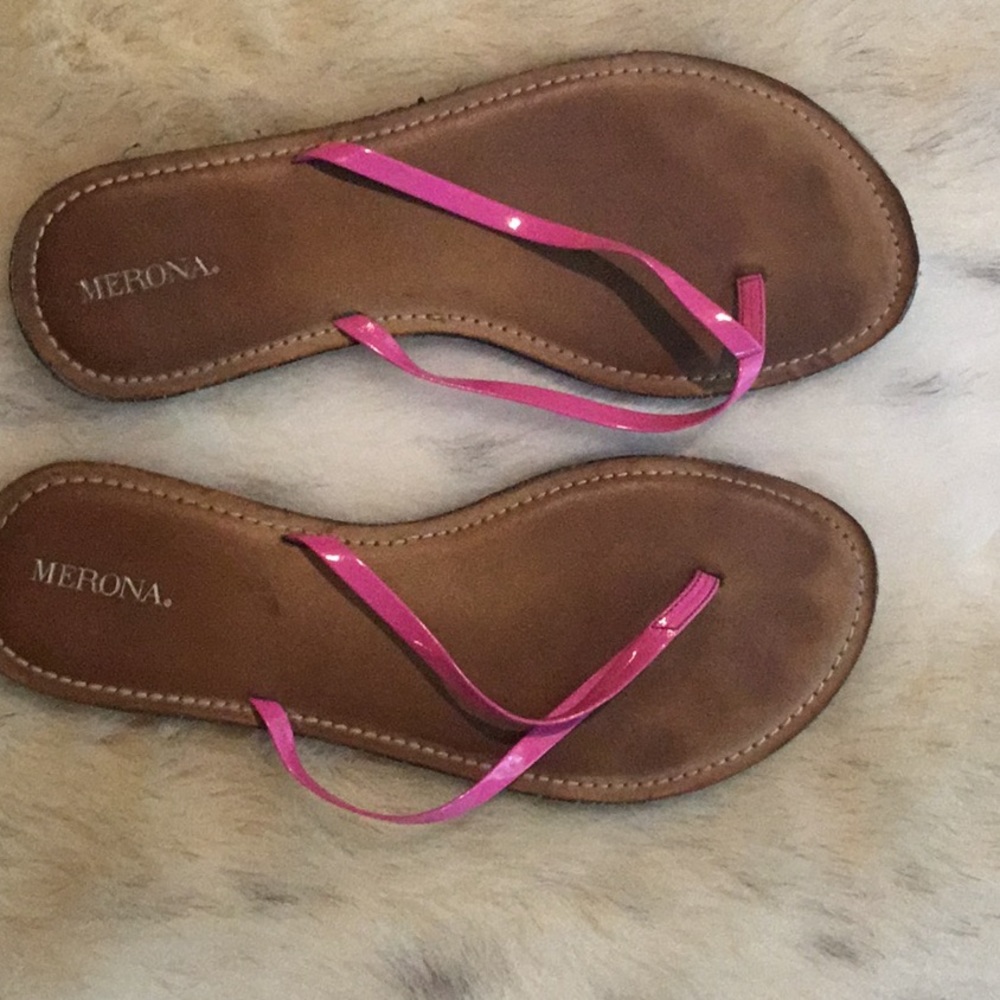 Pink flip flops